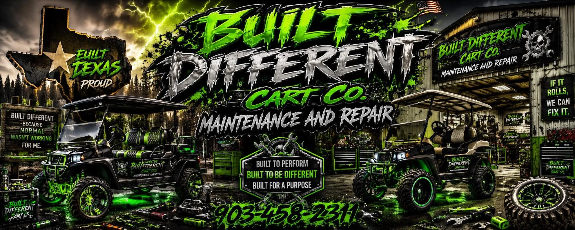 Built Different Cart Co. cover banner